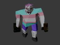 3d chainsaw flag flag:transgender_pride_flag full_body glasses hammer mustache ogre_(quake) open_mouth purple_hair quake soyjak stubble tranny variant:bernd // 960x720 // 461KB