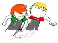 blond_hair blood glasses hair knife medal nate orange_hair sean stubble tshirt // 600x444 // 99KB