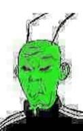 angry animated antenna compressed cricket ear flashing GIF green_skin inverted inverted_color low_quality red_eyes subvariant:cricknetsov variant:kuzjak // 102x160 // 20KB