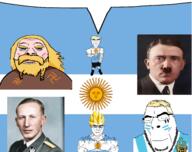 a10 a10_eyes Argentina Aryangentina blonde_hair blue_eyes buff esoteric flag:argentina Hitler schutzstaffel speech_bubble ss subvariant:bernhadt sun super_saiyan swastika variant:chudjak // 1280x1016 // 830KB