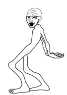 animated dame_tu_cosita full_body GIF glasses open_mouth soyjak stubble transparent variant:soyak walking // 309x439 // 43KB