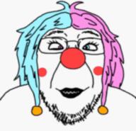 animated blue_hair clown dead_nigger Gigglygoonclown_(user) gooning IRL long_hair make_up pink_hair tagme twitter variant:bernd // 255x246 // 2.9MB