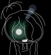 cartoon clothes emo_hair female glowing glowing_eyes hair inverted maya_(ongezellig) meta:not_a_soyjak ongezellig open_mouth thougher variant:soya // 477x520 // 59KB