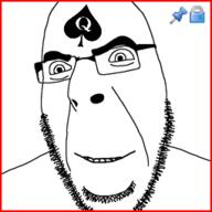 bald beard bwno double_chin glasses locked pinned qos queen_of_spades red_border slut smiling spade stubble subvariant:slutson variant:cobson white_iris wrinkles // 255x255 // 31KB