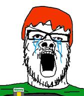 beard crying ginger glasses red_hair stubble variant:a24_slowburn variant:crying variant:sean // 454x520 // 33KB