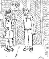 bbc black_man black_skin blowjob boob boobs breast breasts brick cacao cigarette drawing ghetto glasses hood nipple penis person_of_color poc shorts sidewalk soytan swag tit tits wall // 743x898 // 190KB