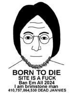 born_to_die closed_mouth glasses hair i_am_garbage_man john_lennon kill_em_all_1989 soyjak stubble text toss variant:lennonjak world_is_a_fuck // 800x1000 // 20KB