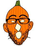 ear glasses glowing hair halloween jack_o_lantern light open_mouth orange_skin plant pumpkin soyjak stubble transparent transparent_background variant:nojak // 443x550 // 16KB